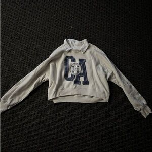 Hollister Cream Cowl Neck Sweater with CA Logo